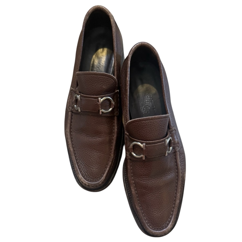 Salvatore Ferragamo Men's Brown Loafers Size 7.5